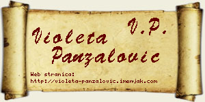 Violeta Panzalović vizit kartica
